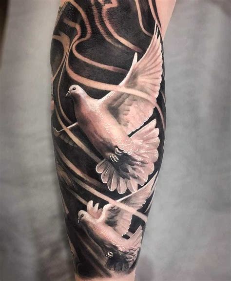 doves tattoo|detailed dove tattoos.